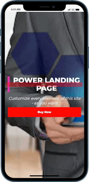Power Landing Page 2 Header