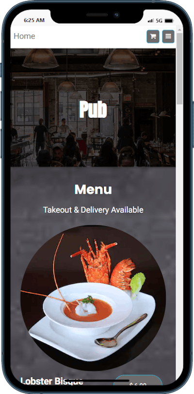 Pub Food Ordering