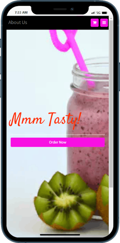 Smoothies Food Ordering