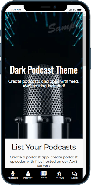 Podcast Dark Theme