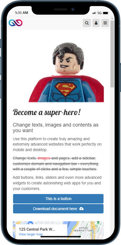 Complete Webview Template