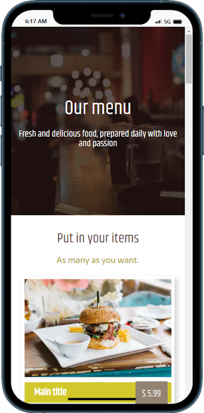 Food Menu/Food Ordering
