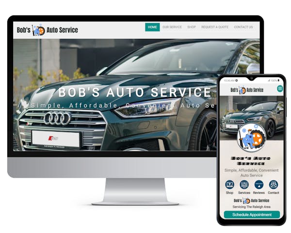auto service preloaded website