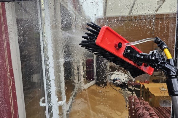 Closeup of Modern Window Cleaning Equipment