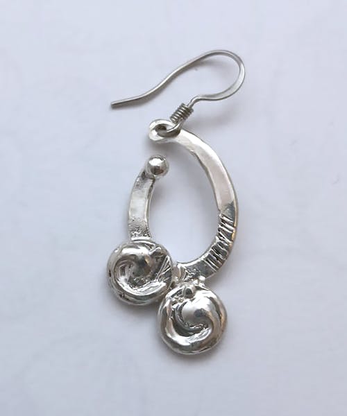 orecchino singolo in argento