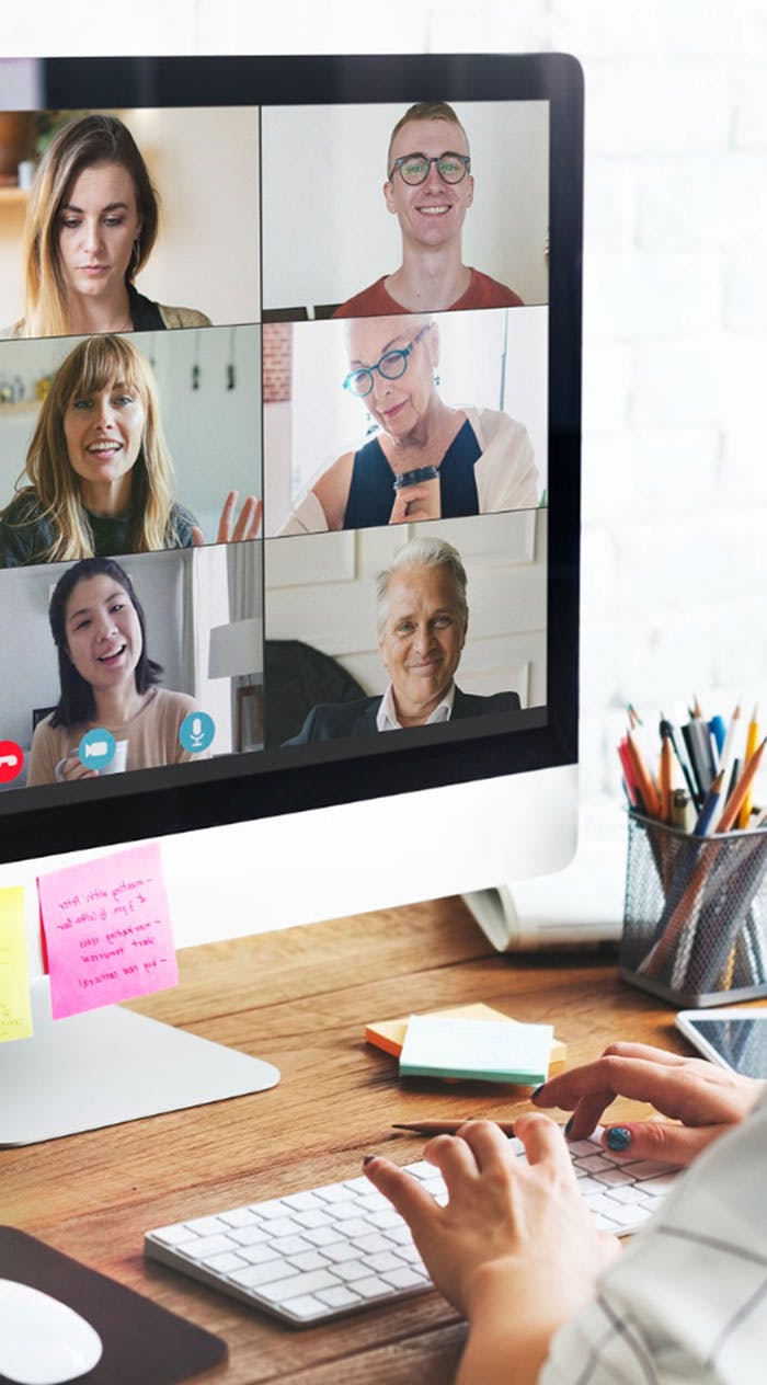 Watching an online webinar