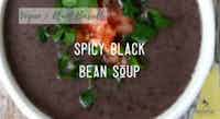 Vegan Spicy Black Bean Soup