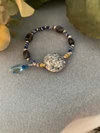 Stretch Lapis Gemstone Bracelet