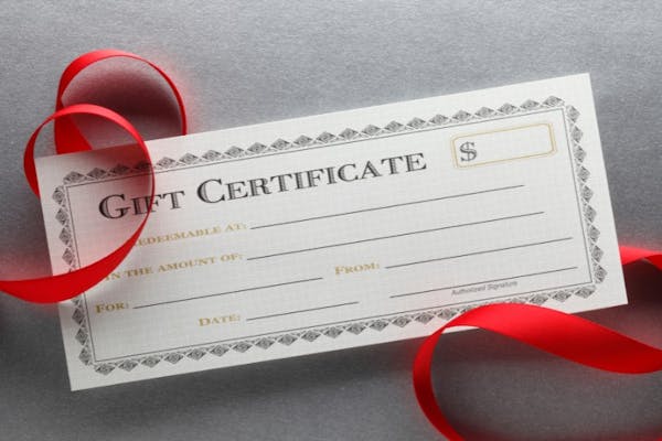 Massage Gift Certificates