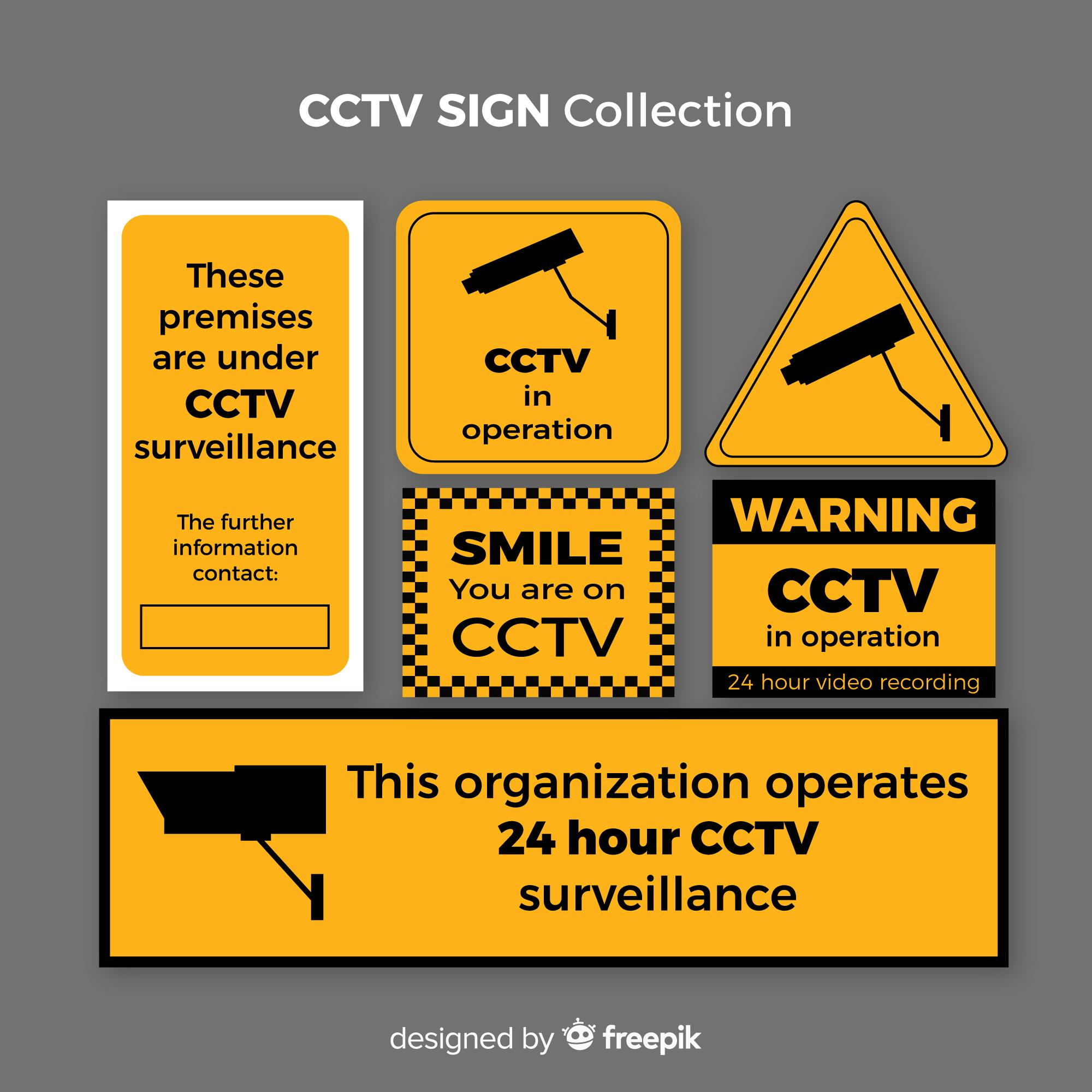 Surveillance Signage Kit
