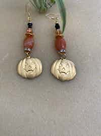 Pumpkin Head Earrings