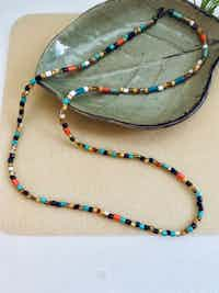 Seed Bead Fall Necklace