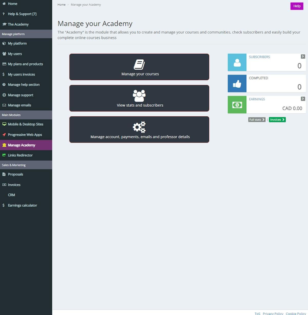 Mobilefirst-Personal Website Stroller plan interface