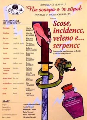 Scose, incidencc, veleno e serpenc