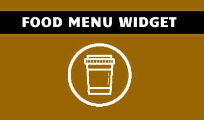 Food Menu Widget