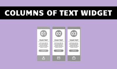 Columns Of Text Widget