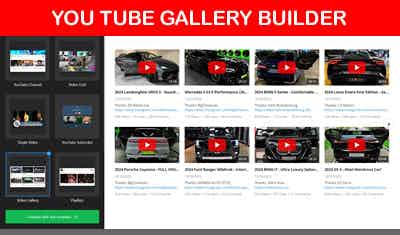 YouTube Gallery Builder