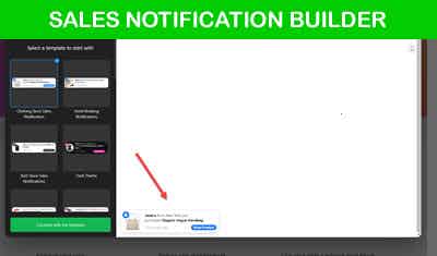 Sales Notification Builder