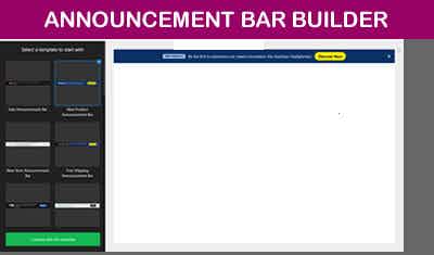 Announcemen Bar Builder