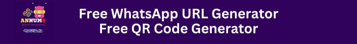 WhatsApp URL Generator and Free QR Code Generator