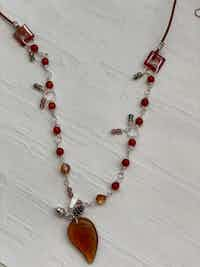 Gemstone Crystal Drops Necklace