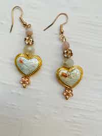 Floral Heart Earrings