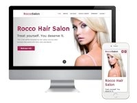 Website for high-end beauty salon.