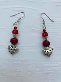 Red Hearts Earrings