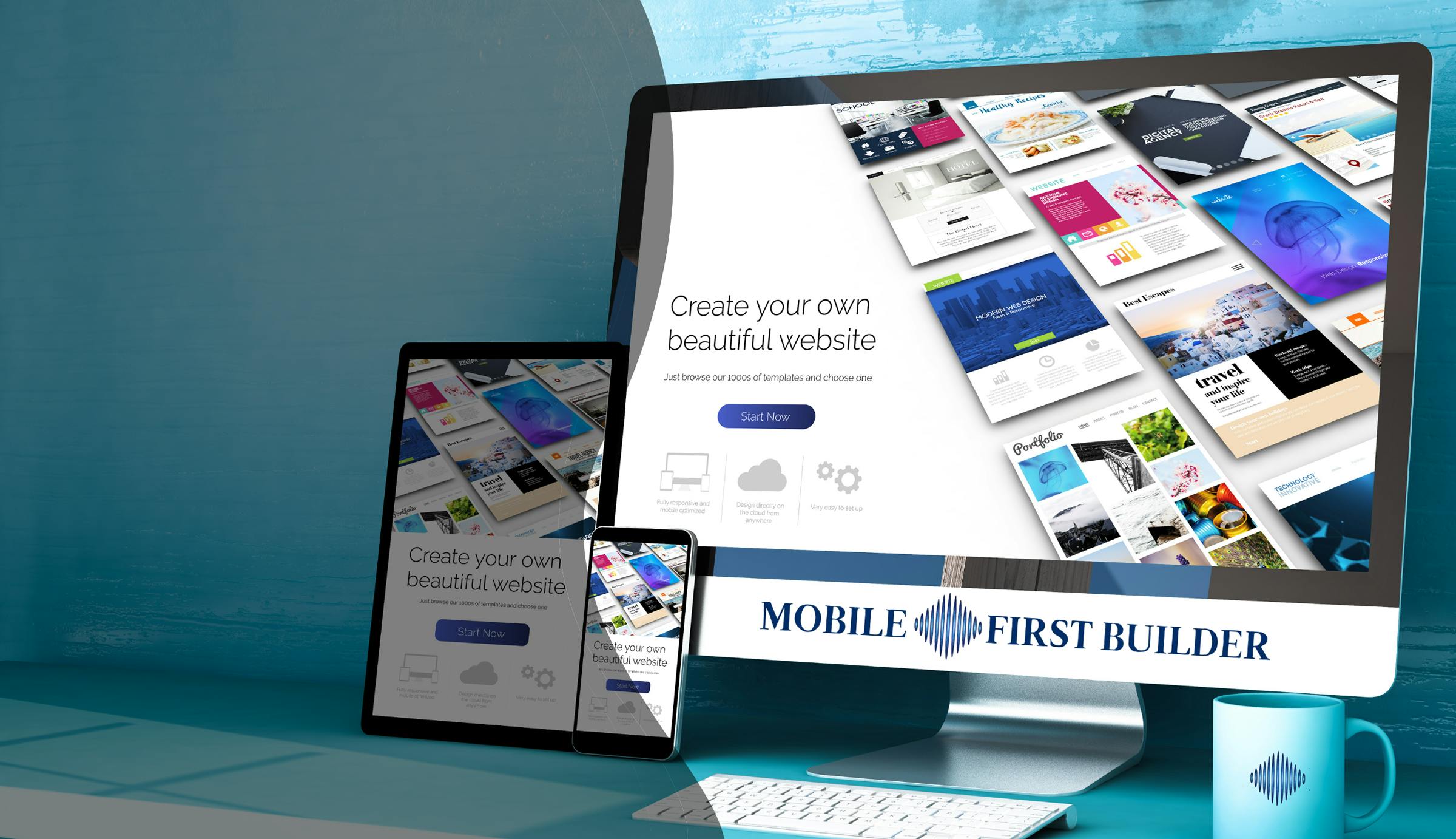 Mobile First Builder & Digital Business Cards logo