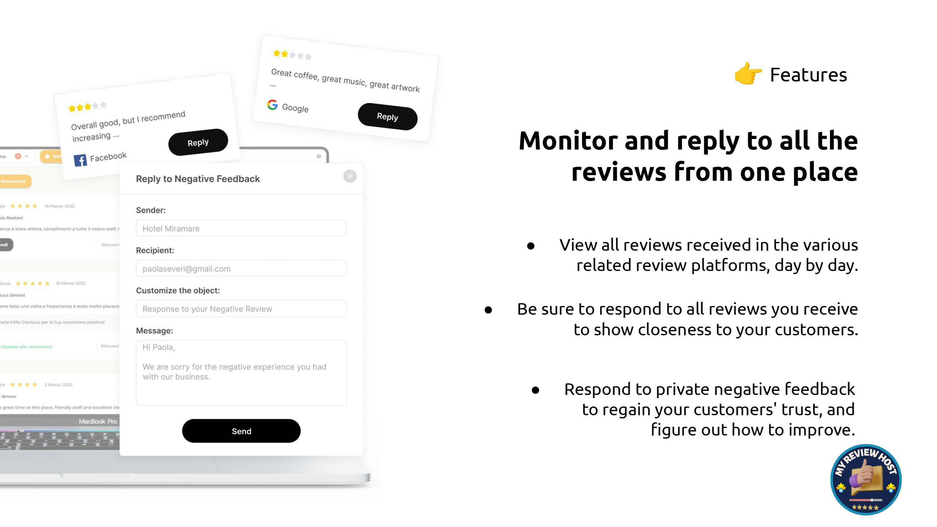 Our simple to use all in one dashboard.