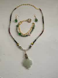 St. Patricks Combo Necklace, Bracelet & Earring Set