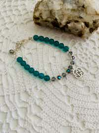 Soft Green Gemstone Bracelet