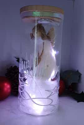 Light up Make a Christmas Wish Fairy Jar