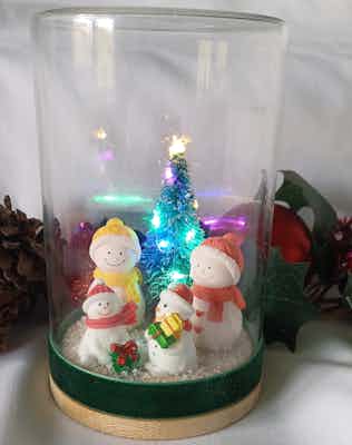 Christmas Light-up Decorative Glass Ornament