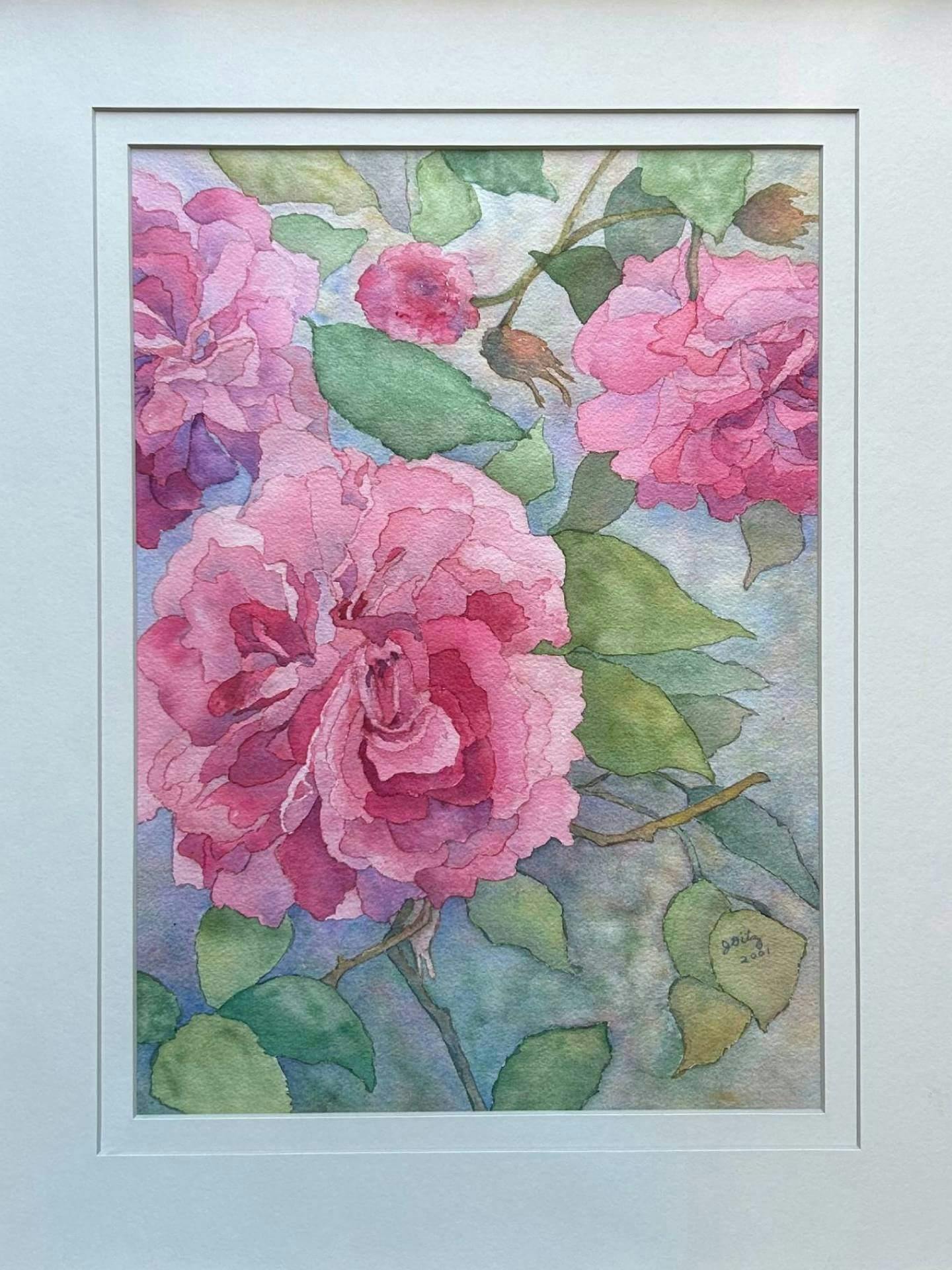 wild flowers water color