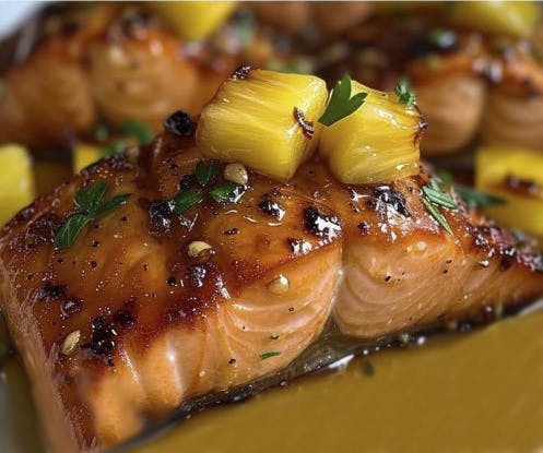 Honey Pineapple Salmon $22.99