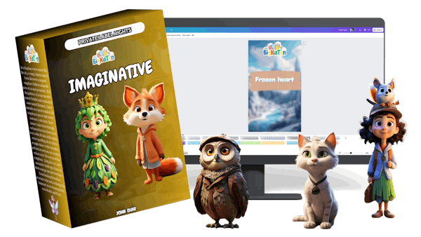 Imaginative: 50+ Animated Kids Story Videos with PLR - High-Quality Animation