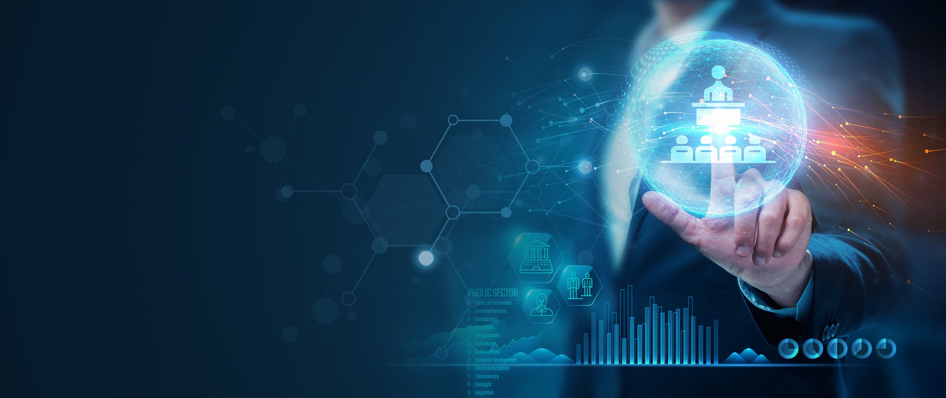 Un portale digitale<br>per integrare tutte le risorse del tuo<span style="color: #00FFFF;"> comune</span>.