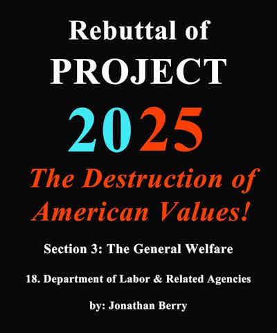 Rebuttal of Department of Labor and Related Agencies<br> by: Jonathan Berry