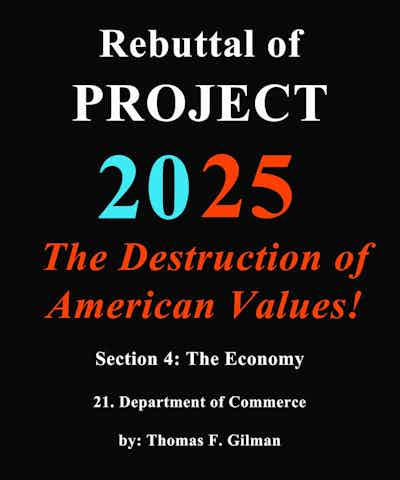 Rebuttal of Department of Commerce<br> by: Thomas F. Gilman