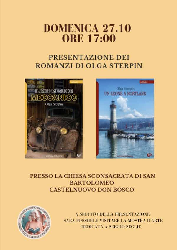 Presentazione dei romanzi di Olga Sterpin - Castelnuovo Don Bosco