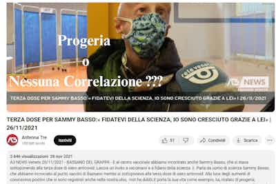 Progeria o<br>Nessuna Correlazione?