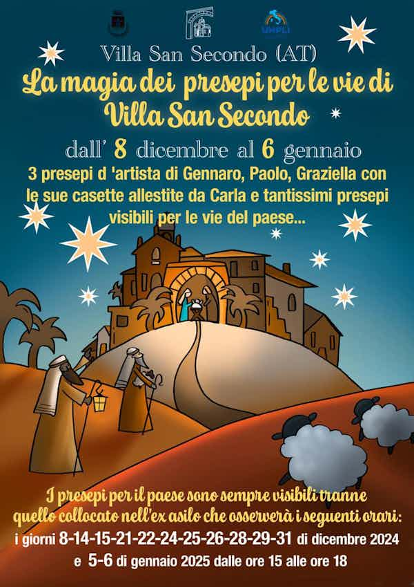 La magia dei presepi per le vie di Villa San Secondo