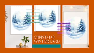 Christmas Winter Land Posters and Art Prints