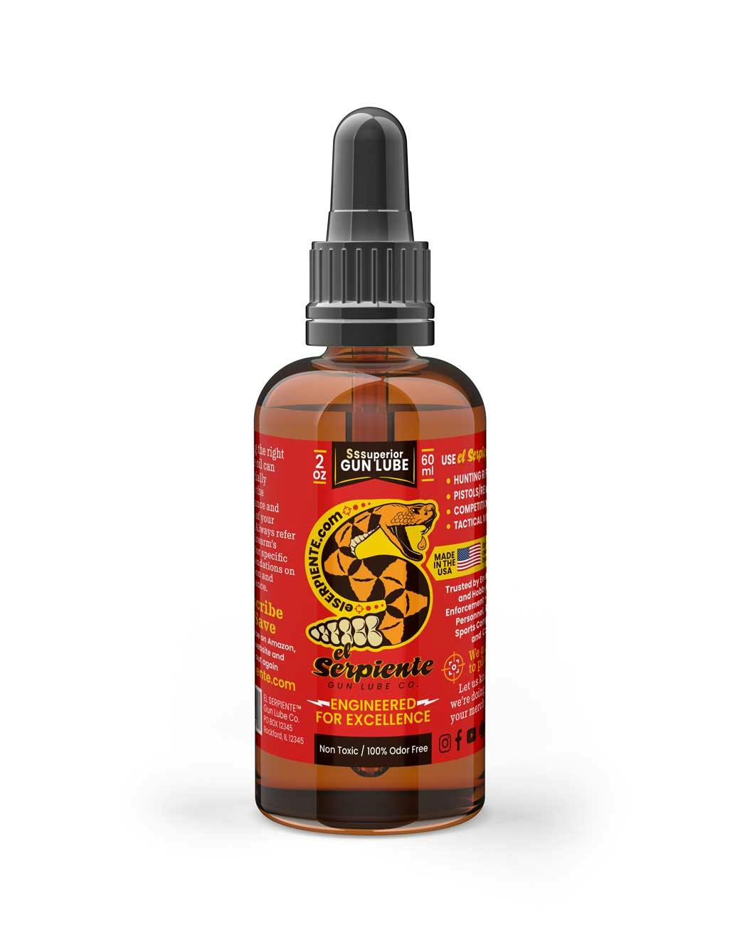 el Serpiente Gun Lube Oil - Label Design by SKD