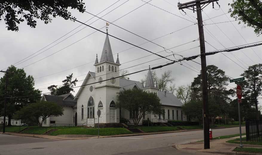 Brenham, TX Presbyterian Church Before Photo Editing by SKD