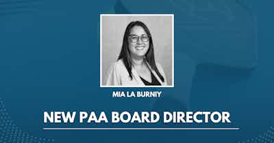 Mia La Burniy joins the PAA Board