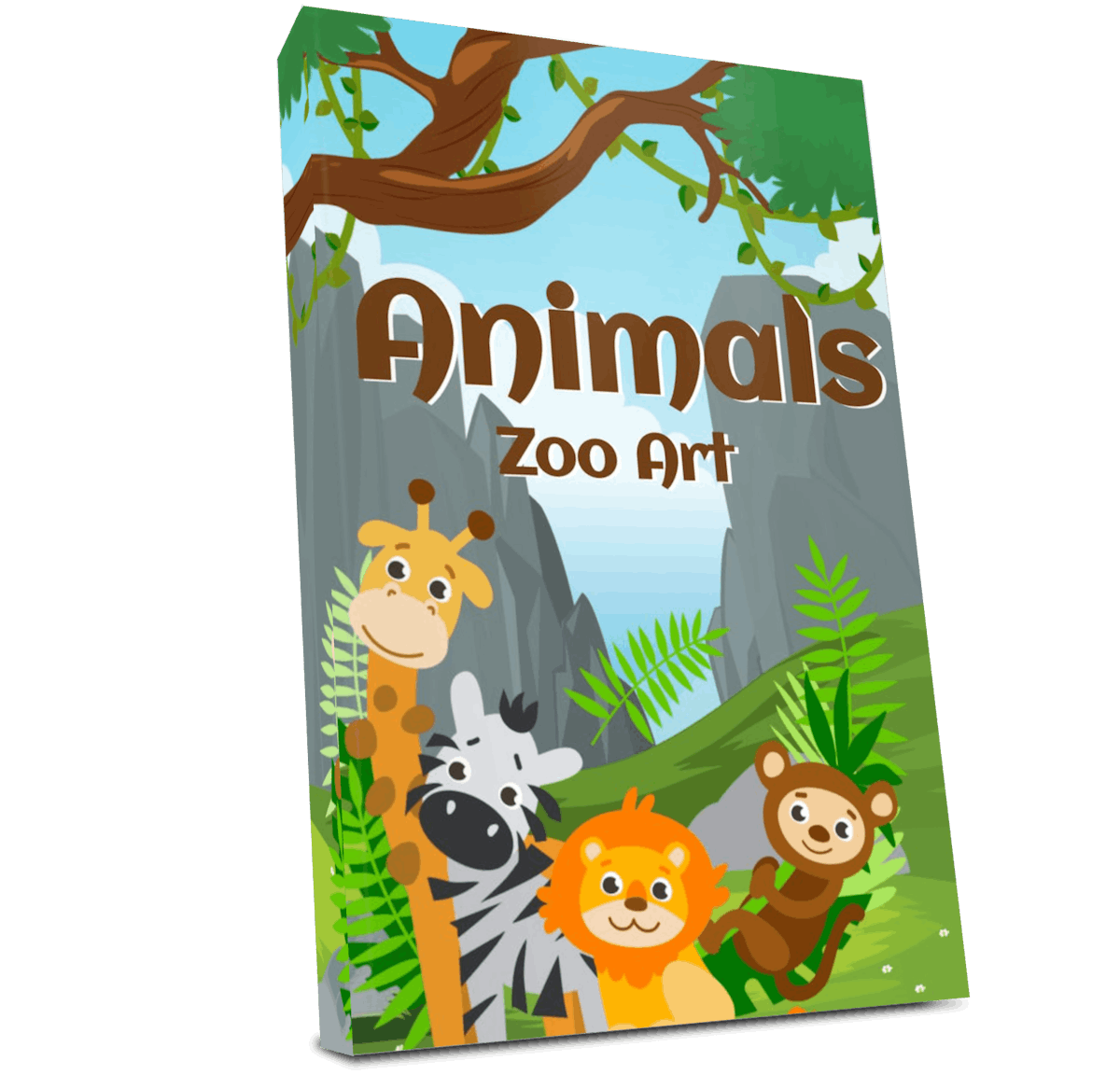 Animals Zoo Art Coloring Book