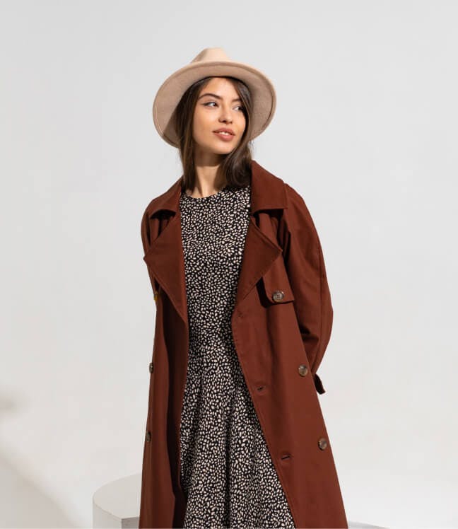 Classic Coffee-Toned Coat