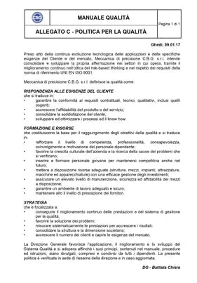 scarica la certificazione